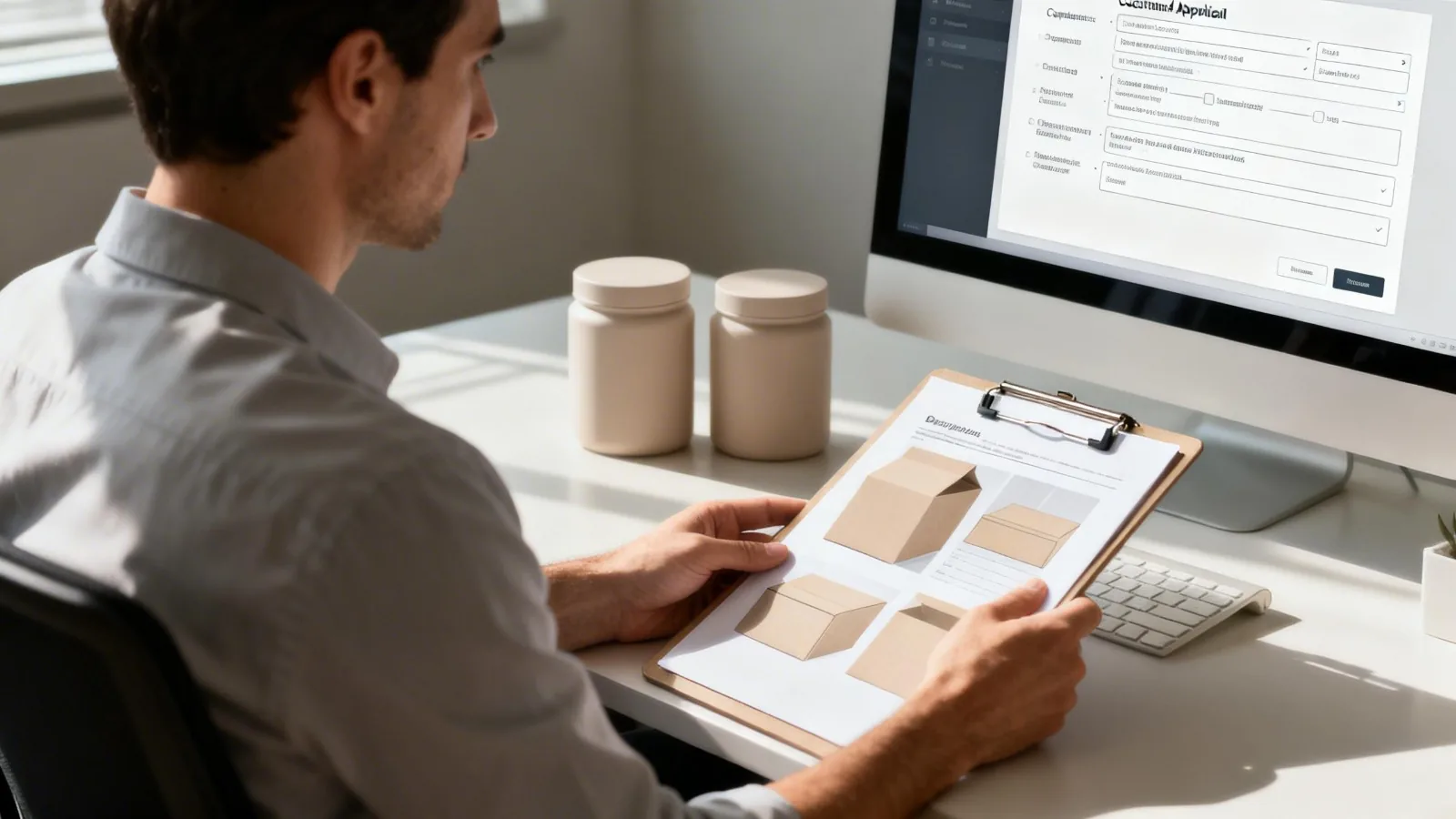 Reviewing packaging label artwork proofs against an approval form