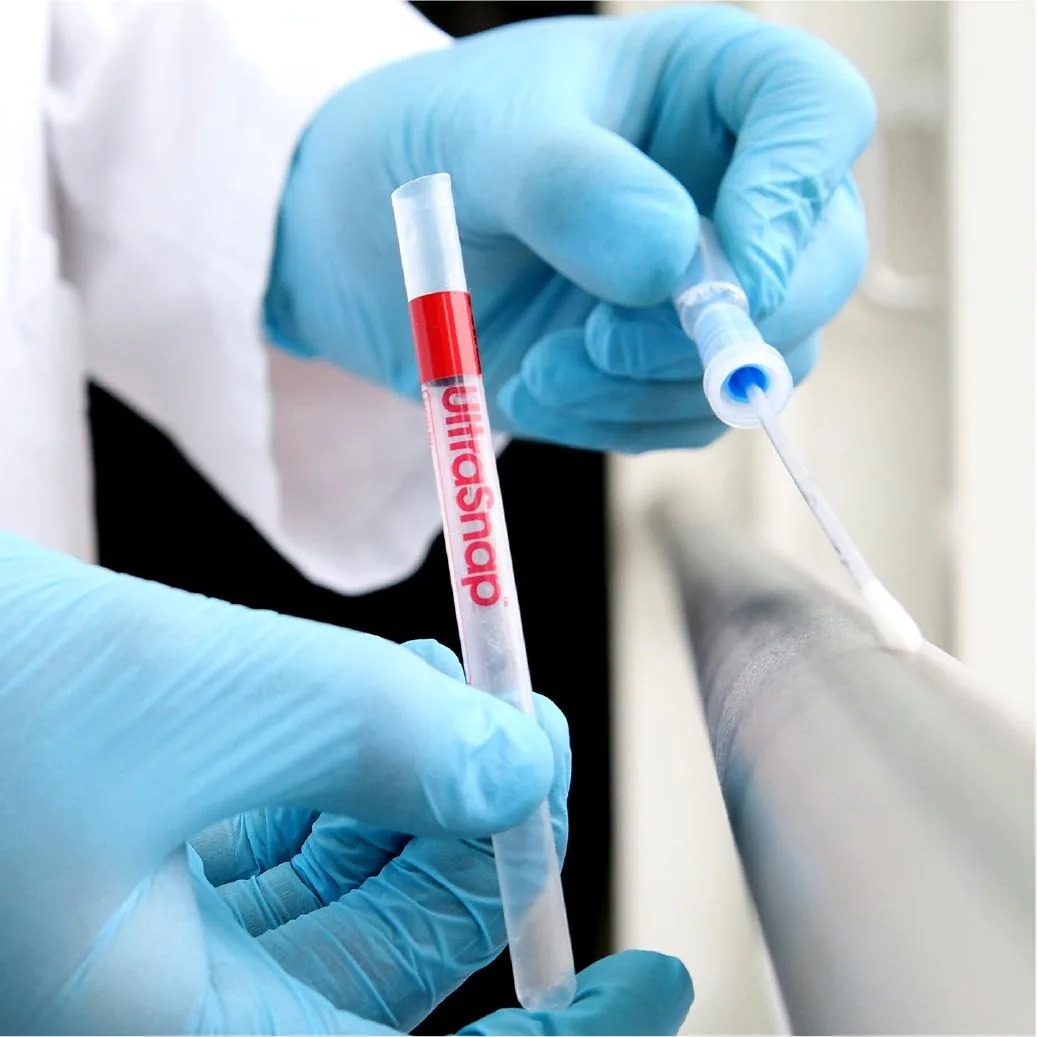 Laboratory sample test being taken for product verification